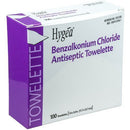 Hygea Benzalkonium Chloride Antiseptic Towelette (100 ct)
