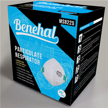 Benehal 8225 NIOSH Approved N95 Mask (Box of 20)