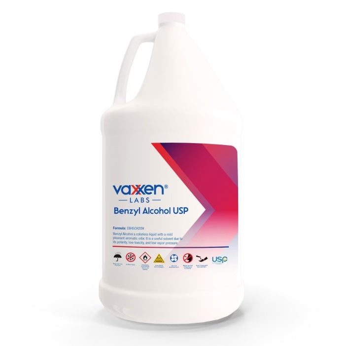 Vaxxen Labs Benzyl Alcohol USP (128 Oz / 1 Gallon)