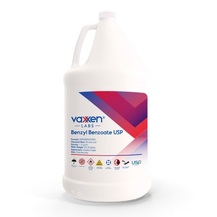 Vaxxen Labs Benzyl Benzoate USP (128 Oz / 1 Gallon)