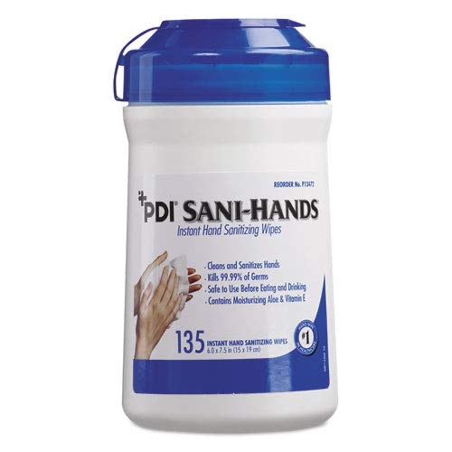 PDI Sani-Hands Instant Hand Sanitizing Wipes 135 ct