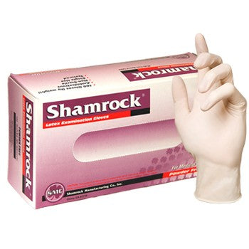 Shamrock Powder Free Latex Exam Gloves (100 ct)